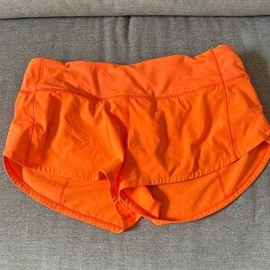 Women's Orange lululemon Athletic Shorts